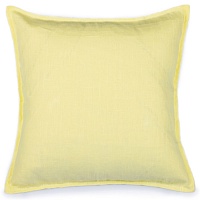 Подушка декоративна Linnen, жовта, 45x45cм, льон