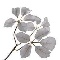 Ветка с белыми листьями 42 см