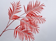 Ветка пальмы красная  147 см