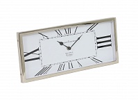 Часы  KELSTON 36x16x3 см,античный белый никель
