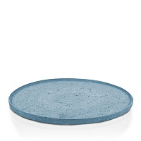 Поднос круглый Powderstone  диам.35 x выс.1,5см, голубой