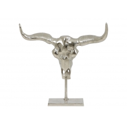 Статуетка SKULL buffalo 57x12x54см, нікель