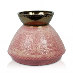 Ваза Oriental диам.45 выс.36см., керамическая, розовая