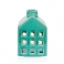 Підсвічник Cosy House  L6x6xH10см, керамічний, колір лагуна